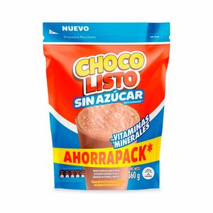 Mezcla Choco Listo Sin Azúcar x360g