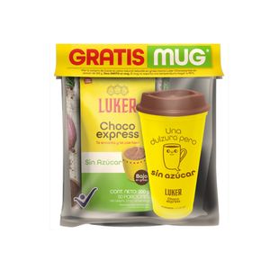 Chocolate Luker chocoexpress sin azúcar x200g + Mug