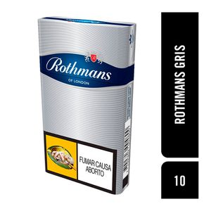 Cigarrillos Rothmans gris  x10u