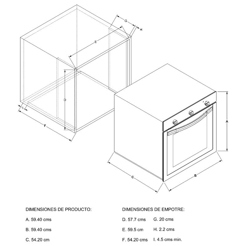 Horno de Gas Empotrable Whirlpool WOA120S de 60 cm (24 pulgadas) en Ac –  Integra Hogar SA de CV