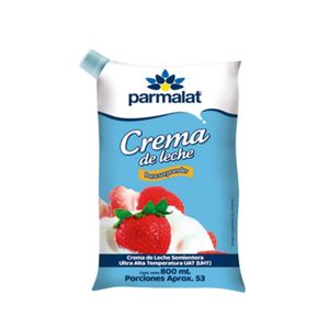 Crema leche Parmalat bolsa x800ml
