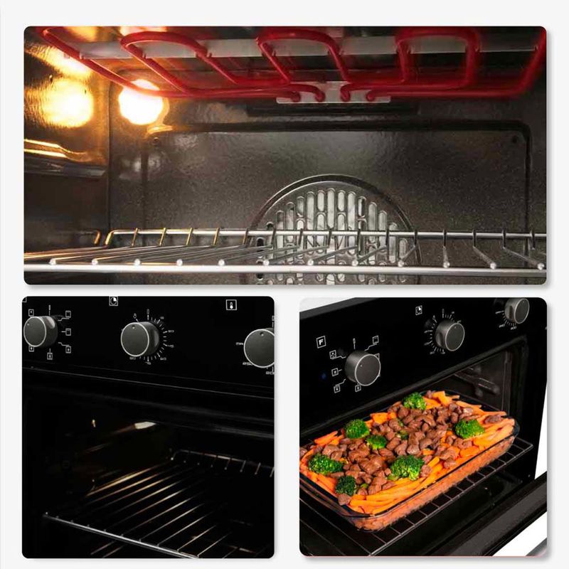 HORNO EMPOTRABLE ELECTRICO CHALLENGER HE2750 220V 60 CM GRILL ELéCTRICO 7  FUNCIONES