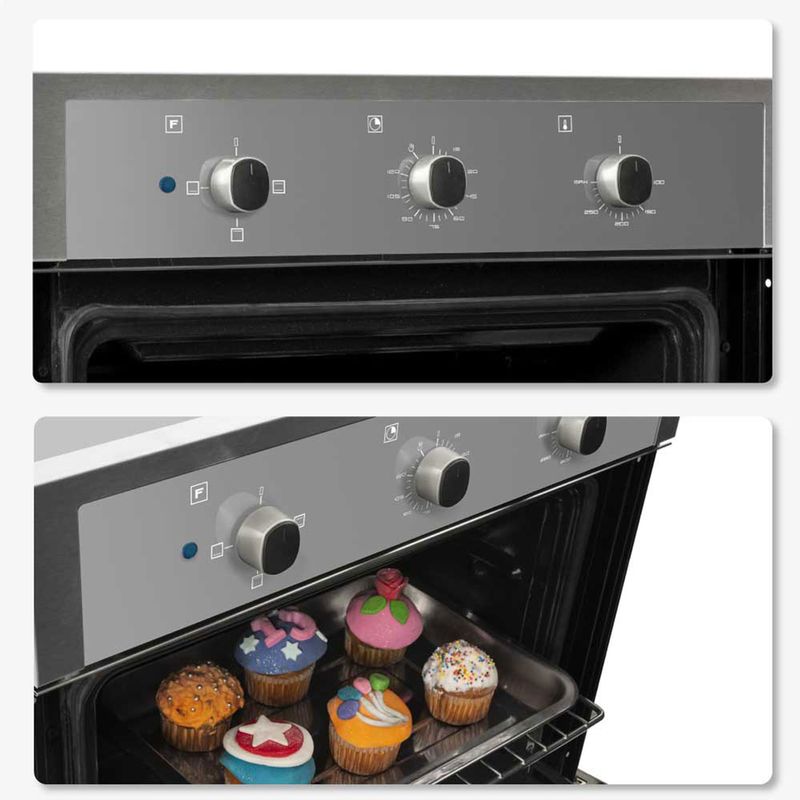 Horno de Empotrar Challenger 60 cm Inox - Eléctrico - electrojaponesa