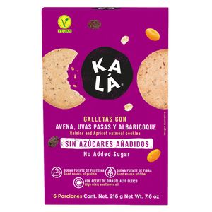 Galletas Kala Avena Uvas Pasas y Albaricoque x216grs