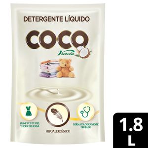 Detergente líquido Coco Varela hipoalergénico x1800ml