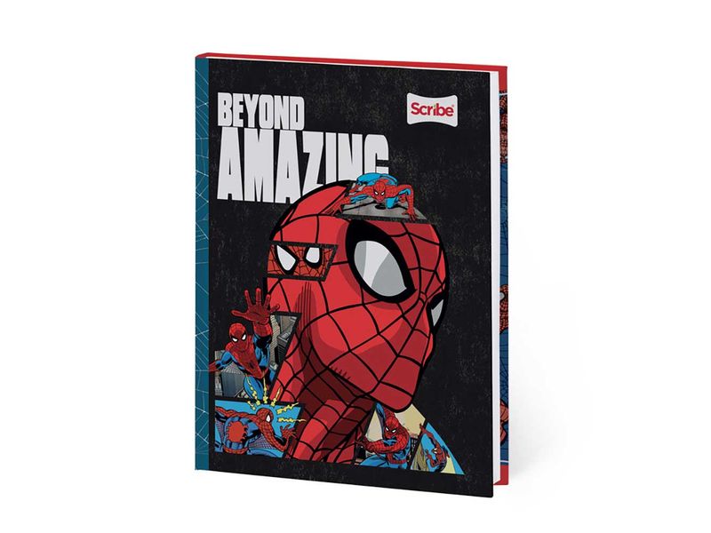 Cuaderno cosido 95 Spiderman 100 hojas cuadriculado Scribe - Tiendas Metro