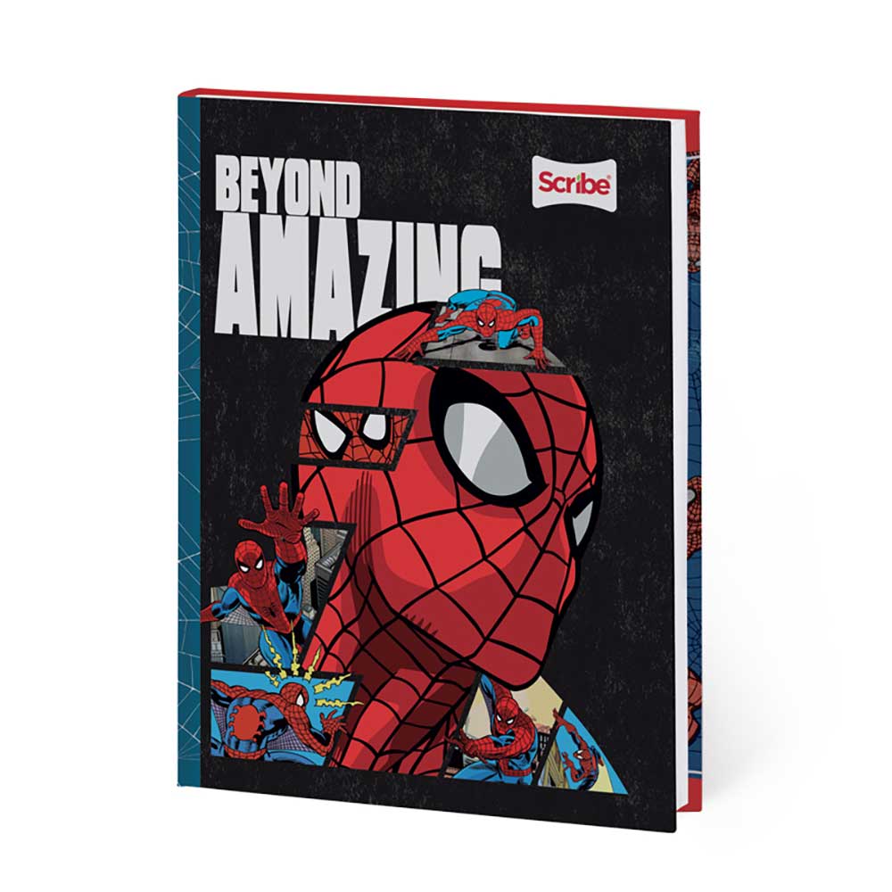 Cuaderno cosido 95 Spiderman 100 hojas cuadriculado Scribe - Tiendas Jumbo