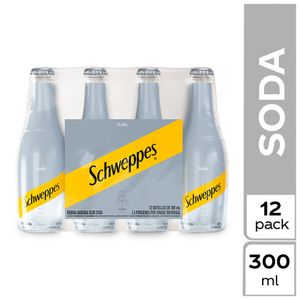 Soda Schweppes pack x 12und x300ml c-u