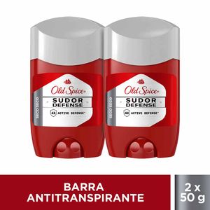 Desodorante Barra Old Spice Sudor Defense Seco Seco x2und x50g c-u