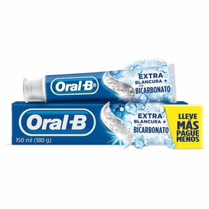 Crema Dental Con Flúor Oral-B Extra Blancura Con Bicarbonato x150ml
