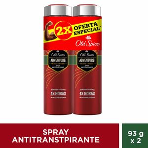 Desodorante en Spray Old Spice Adventure x150ml x2und