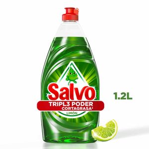 Detergente Lavaloza Líquido Salvo Limón x1,2L
