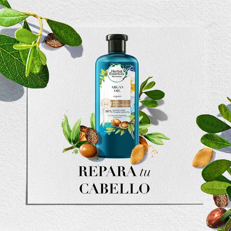Shampoo Herbal Essences Aceite de Argán x400ml + Acondicionador x400ml  x1Kit - Tiendas Jumbo