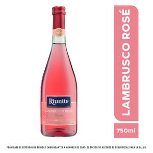 Vino Riunite Lambrusco rose botella x750ml