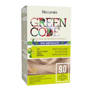 Crema de color Green Code Recamier tono 9.0 rubio perla natural x1und