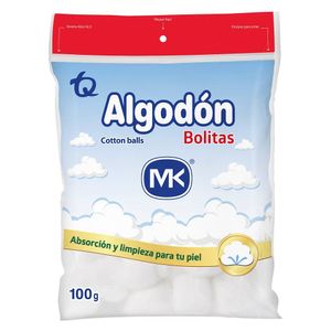 Algodón MK pomos bolsa x100g