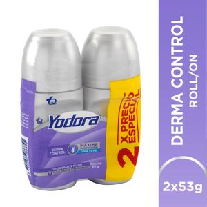 Desodorante Yodora mujer roll on derma control x2und x53g c-u