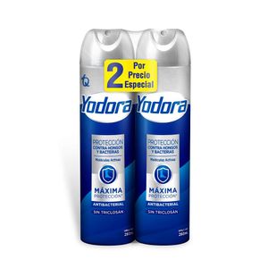 Spray Yodora pies antibacterial x2und x260ml c-u