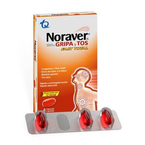Antigripal Noraver gripa Fast Total 6 cápsulas blandas
