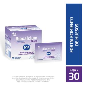 Suplemento Biocalcium plus MK caja 30 sobres