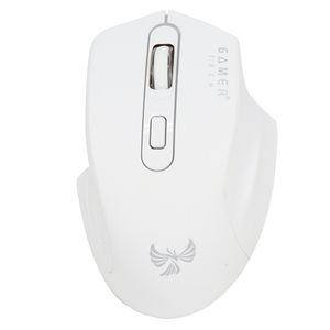 Mouse Jaltech Gamer inalámbrico recargable Blanco