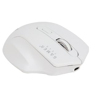 Mouse Jaltech Gamer inalámbrico recargable Blanco