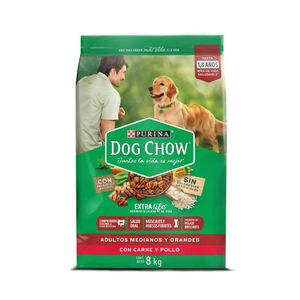 Comida para perro Dog Chow Adultos medianos y grandes x8kg