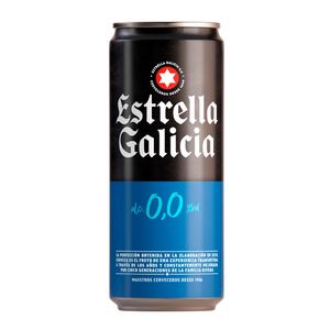 Cerveza Estrella Galicia 0.0 botella x330ml