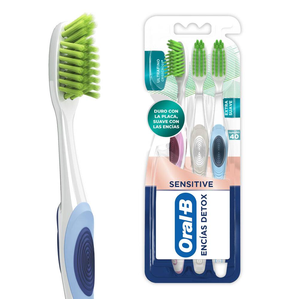 Cepillo Dental Oral-B Sensitive Extra Suave x3und - Tiendas Jumbo