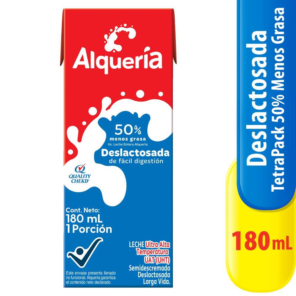 Leche Deslactosada Alquería 50 Menos Grasa Tiendas Metro 7610