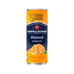 Bebida San Pellegrino carbonatada naranja en lata x 330ml