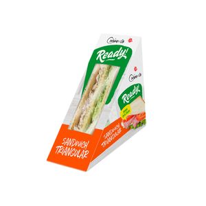 Sándwich triangular jamón y huevo