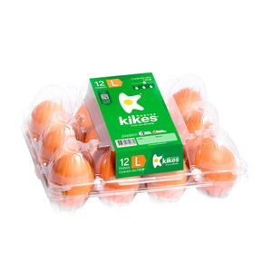 Huevos Kikes rojos tipo L x12und