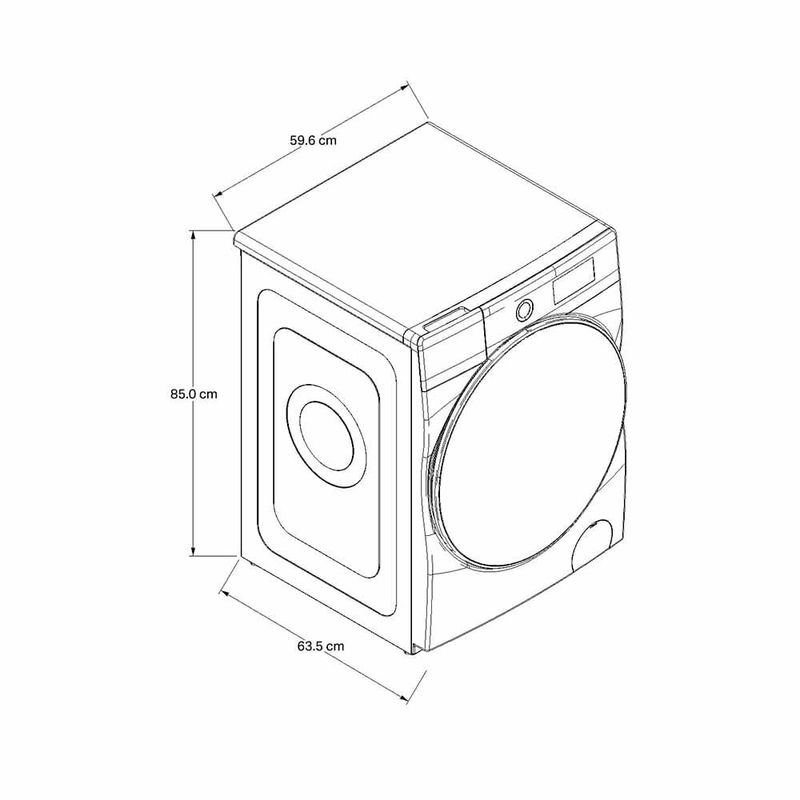 Lavadora Secadora Whirlpool 10kg 7MWFC5090KC Cromo - Tiendas Jumbo