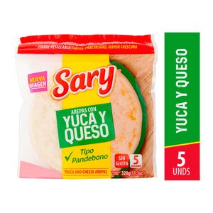 Arepas Sary con yuca y queso x5und x320g