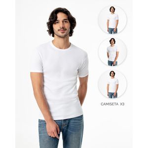 Trio de camiseta manga corta en Algodón HERCULES X3 GEF