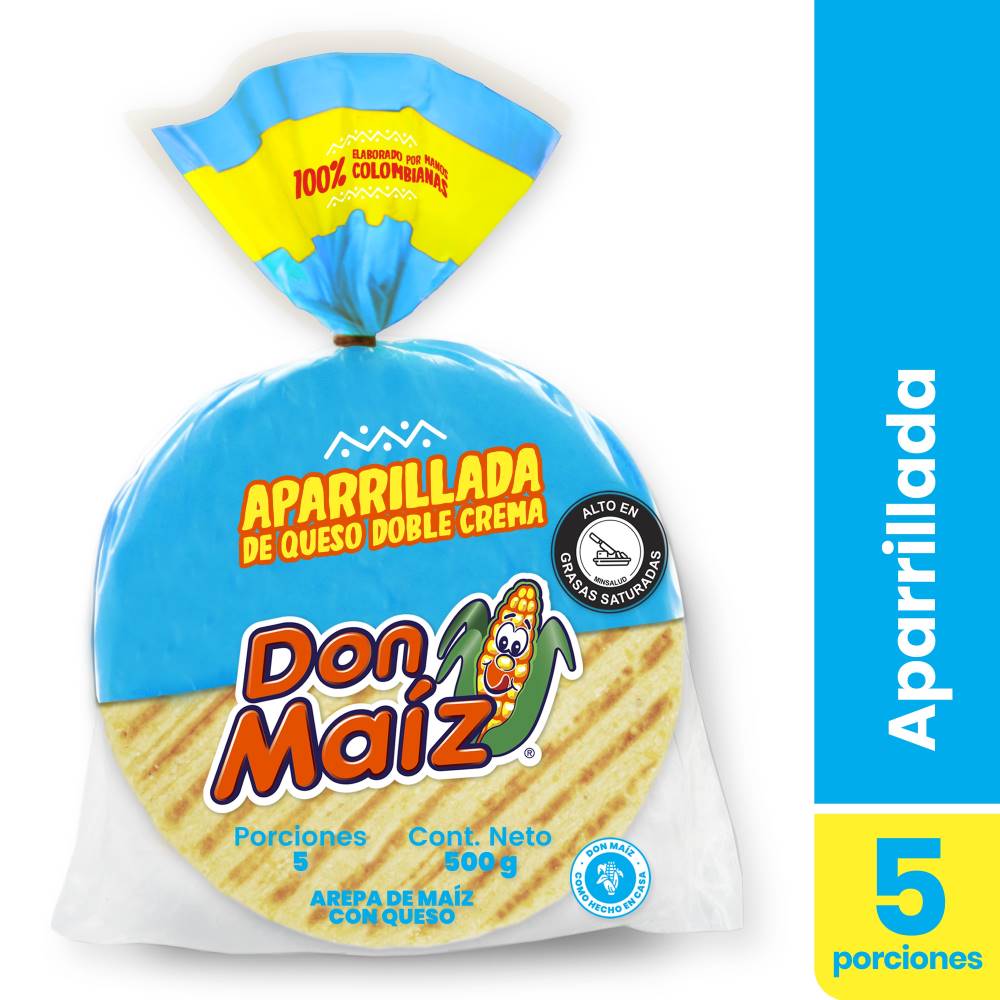 Arepas Don Maíz Con Queso Doble Crema 5und Tiendas Jumbo