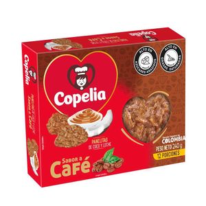 Panelitas Copelia coco y leche sabor café x12und x240g
