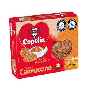 Panelitas Copelia dulce con leche y coco sabor cappuccino x12und x240g