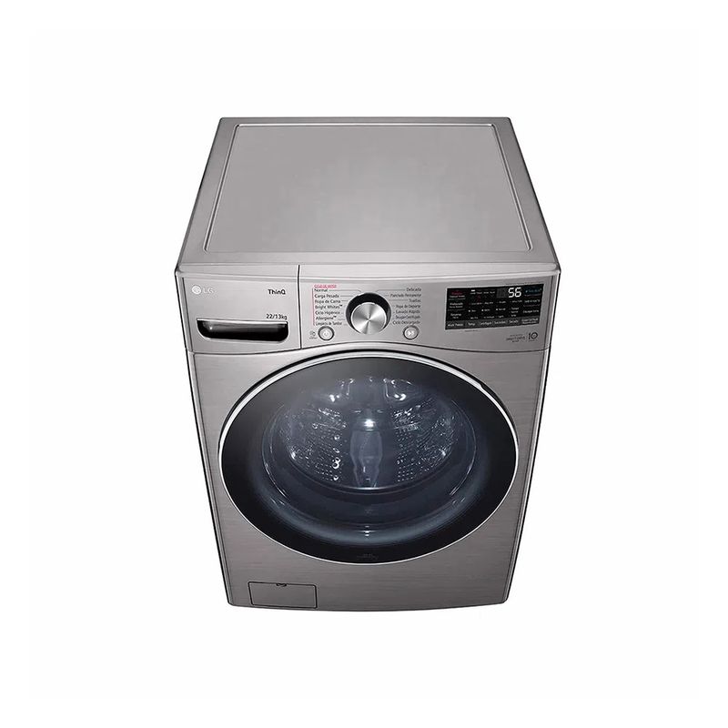 Lavadoray secadora Lg 22kg/48lb Acero Inox Tiendas Jumbo