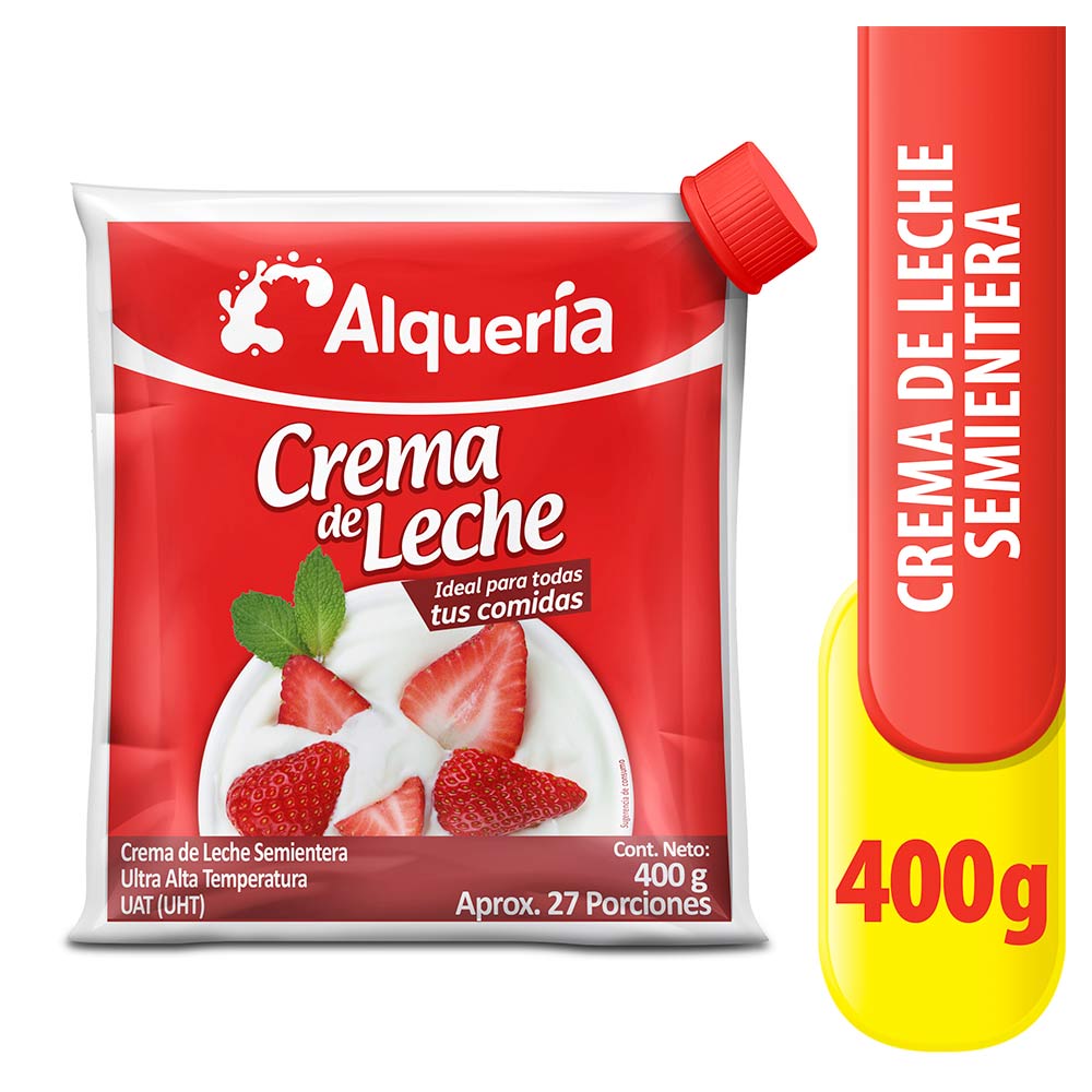 Crema De Leche Alqueria Semientera x 400 g