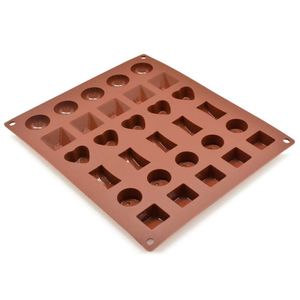 Molde de silicona para chocolates 30 unidades  Press