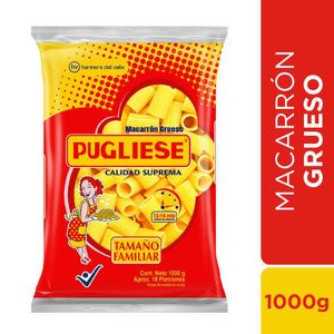 Pasta macarrón Pugliese grueso x1000g