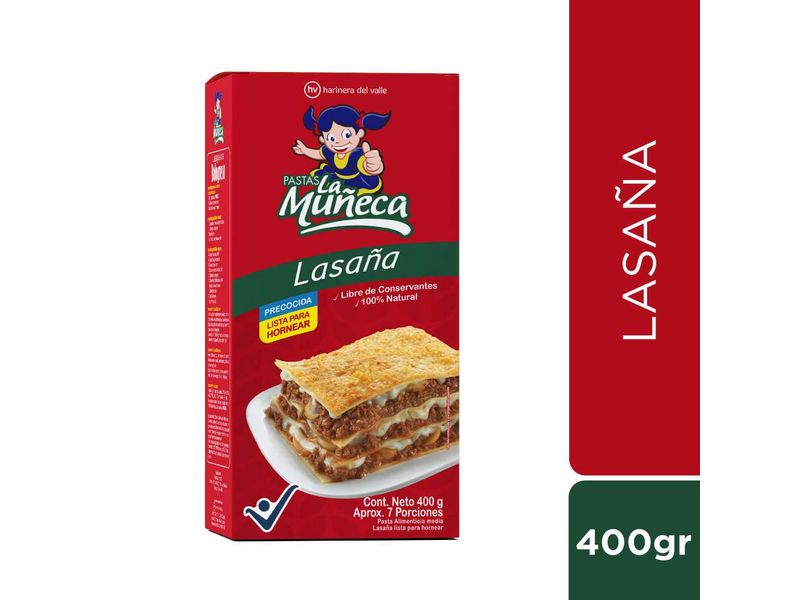 Pasta lasagna Pastas La Muñeca x400g - Tiendas Jumbo