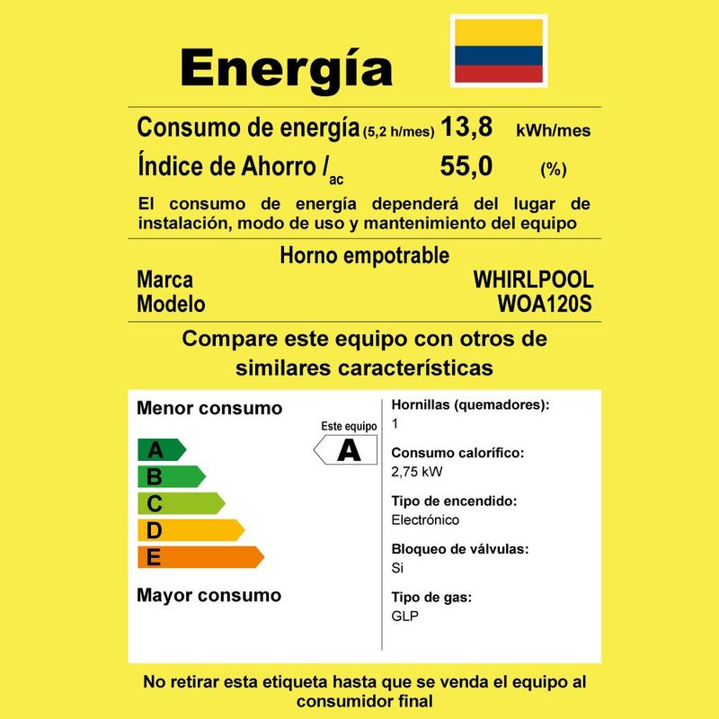 Horno de Gas Empotrable Whirlpool WOA120S de 60 cm (24 pulgadas) en Ac –  Integra Hogar SA de CV