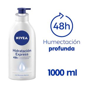 Crema corporal humectante Nivea express hydration x1000ml