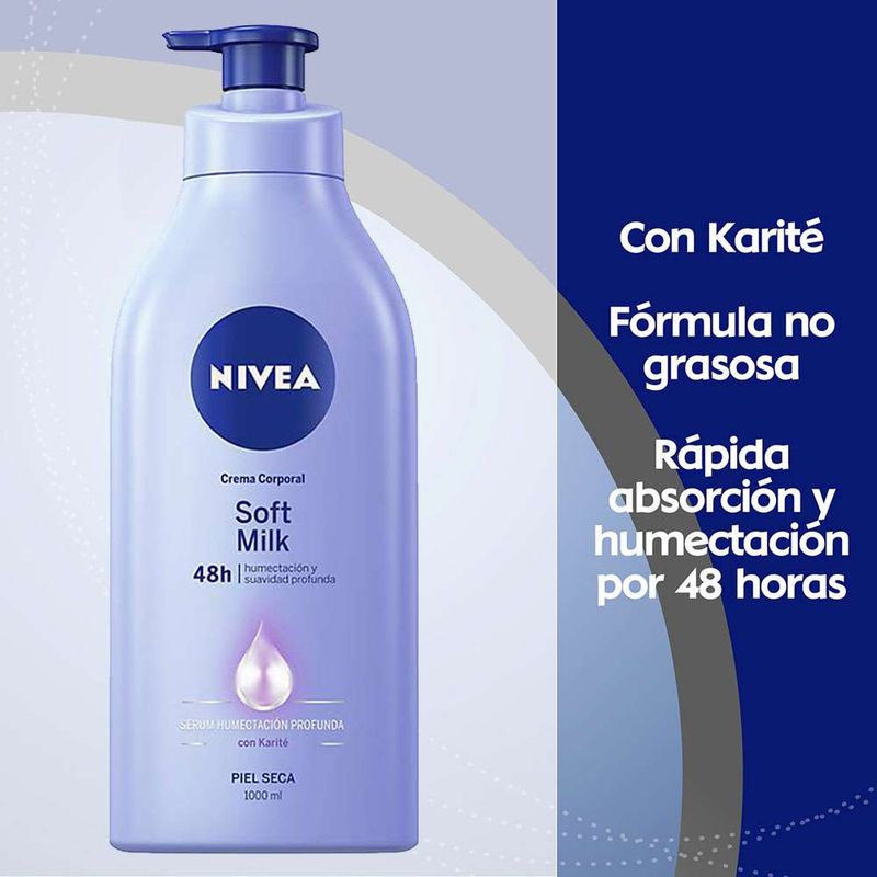 Crema-corporal-Nivea-Soft-Milk