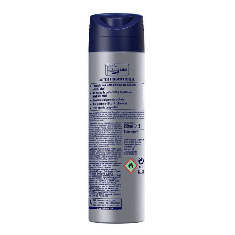 Desodorante-Nivea-aerosol-for-men-silver-protect-spray