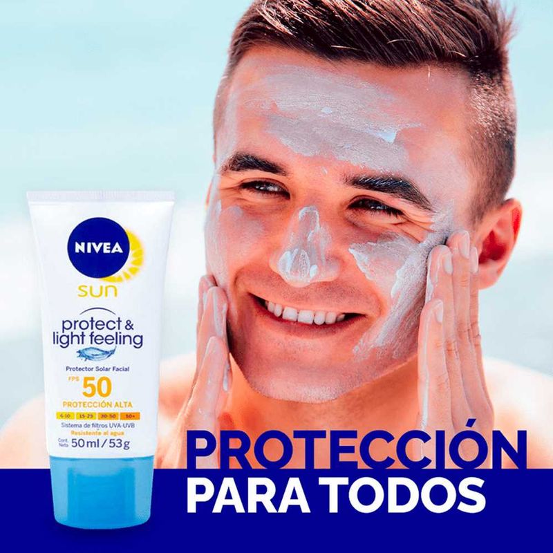 Protector Solar Facial Nivea Sun Fps50 Antibrillo x50ml