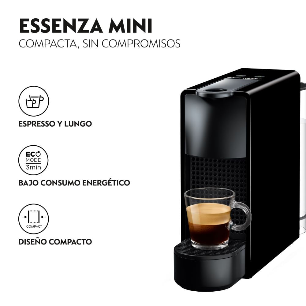 NESPRESSO Cafetera Essenza Mini C30 Y Espumador De Leche Nespresso